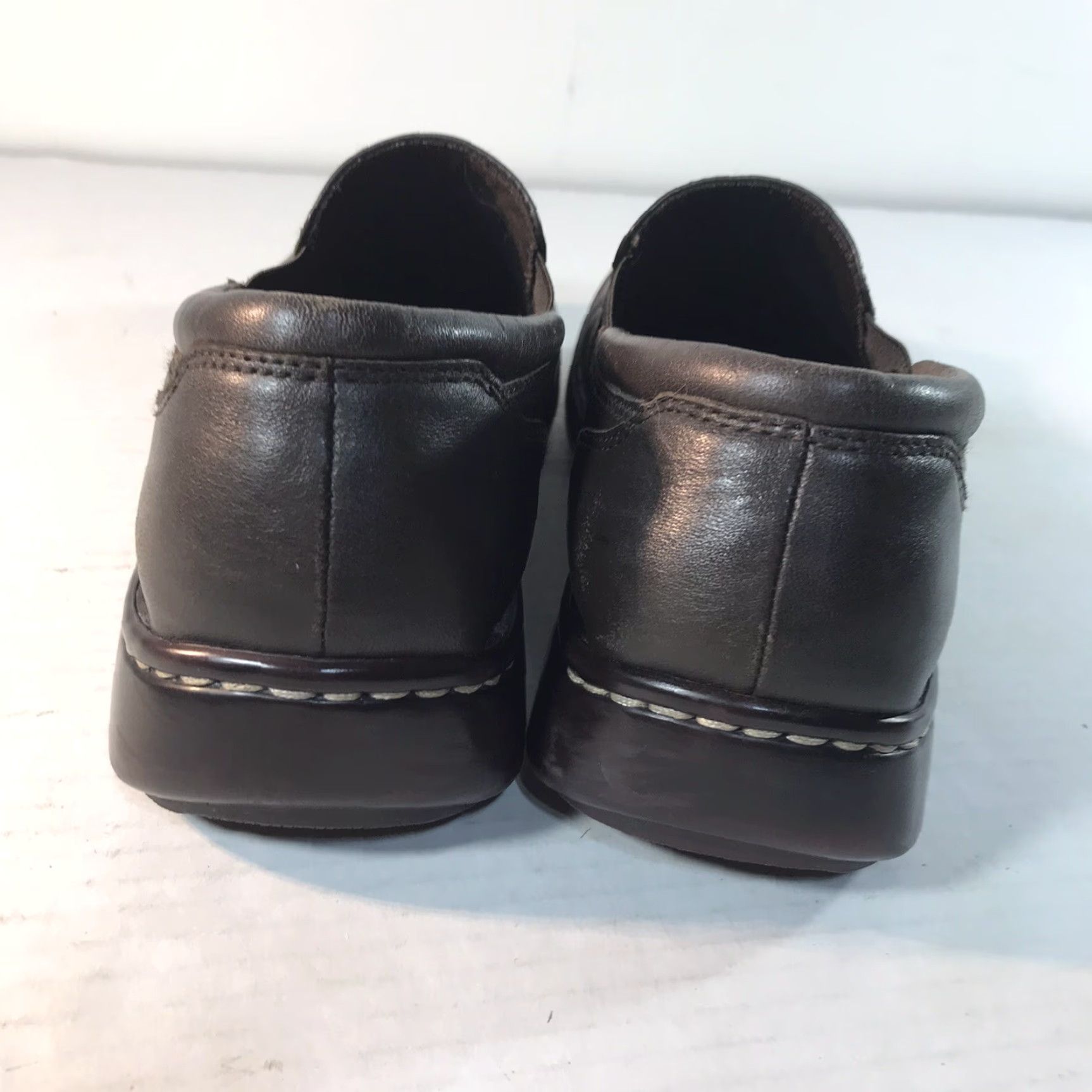 Vintage Bass Ally Brown Leather Slip On Loafers Womens Size 7.5M Size US 8 / IT 38 - 5 Thumbnail