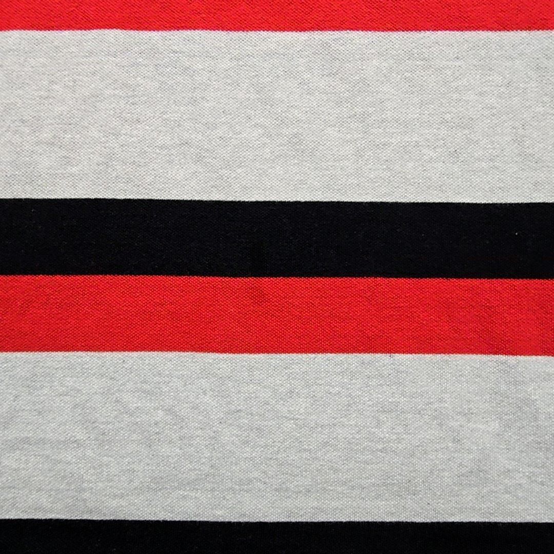 Phat Farm Phat Farm Striped Polo Shirt Red Black Gray Mens M Top Y2K Size US M / EU 48-50 / 2 - 3 Thumbnail