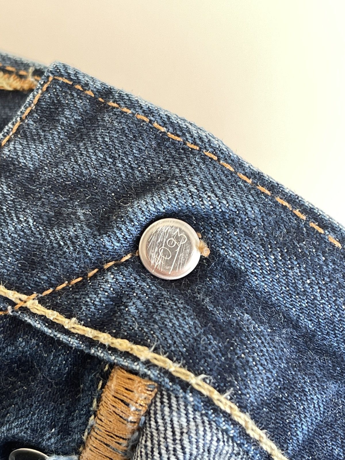 Levi's 501 Selvedge Denim Straight Leg Regular Fit 5 Pocket Jeans Size US 32 / EU 48 - 11 Thumbnail