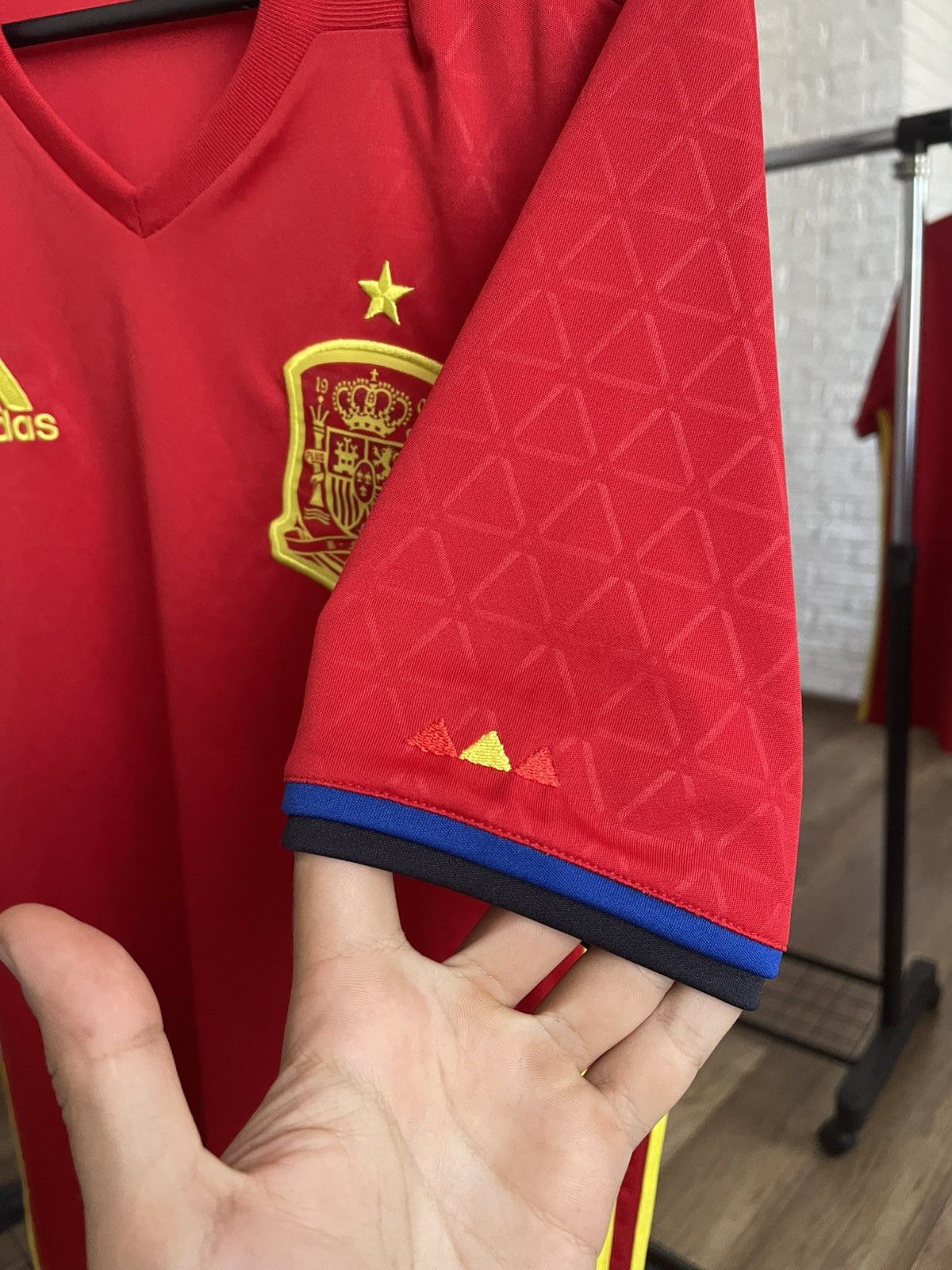 Adidas 2016/2017 Adidas Spain Euro Soccer Jersey T-Shirt Tee Size US S / EU 44-46 / 1 - 7 Thumbnail