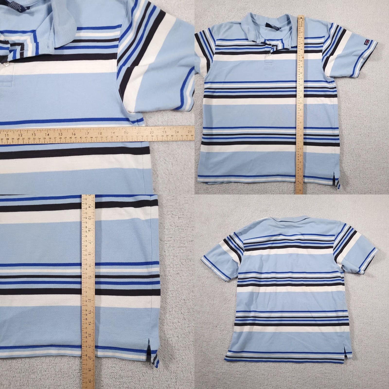 Bugle Boy VINTAGE Bugle Boy Striped Polo Shirt Mens Large Grunge Golf Shirt Size US L / EU 52-54 / 3 - 8 Thumbnail