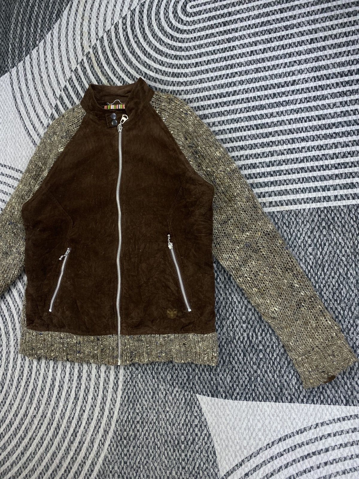 Japanese Brand Vtg Urban Wear Fullzip Brown Color Knit Sweater Size US M / EU 48-50 / 2 - 4 Thumbnail