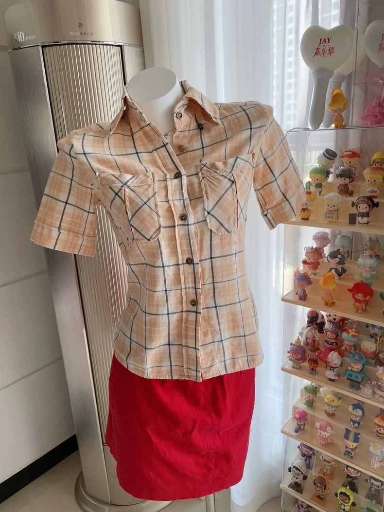 Vivienne Westwood Vivienne Westwood Light grey plaid shirt Size XS / US 0-2 / IT 36-38 - 1 Thumbnail