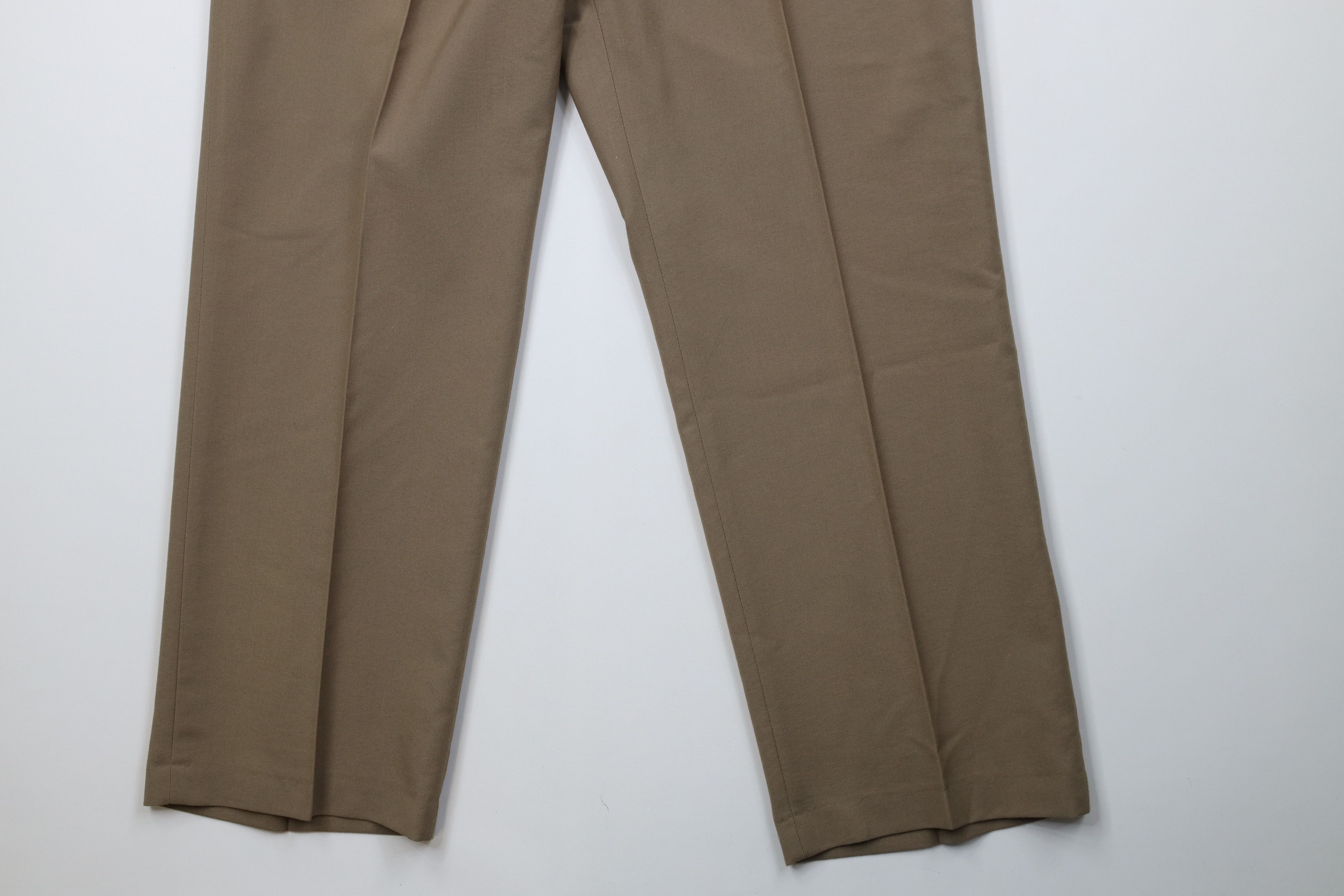 Vintage Vintage 90s Streetwear Wool Blend Knit Wide Leg Chino Pants Size US 38 / EU 54 - 4 Thumbnail