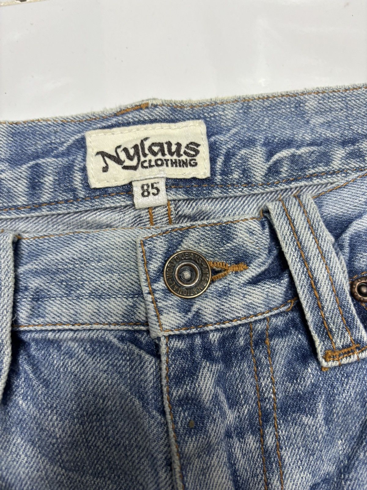 Hysteric Glamour FLARED🔥NYLAUS CLOTHING FLARED JEANS DISTRESSED DENIM JEANS Size US 34 / EU 50 - 9 Thumbnail