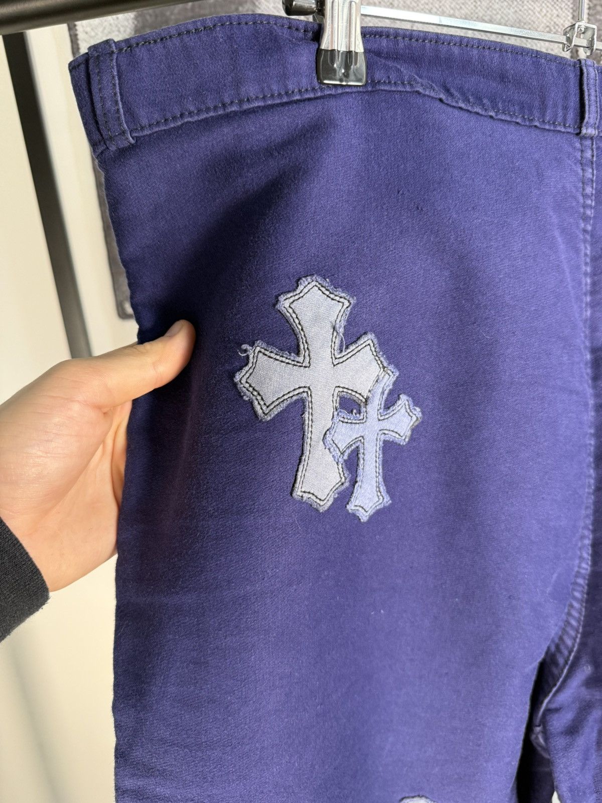 Chrome Hearts 🚭1/1 GRAIL🚭19 CROSS PATCH SERVICED 1950'S FRENCH CHORE PANTS Size US 38 / EU 54 - 5 Thumbnail