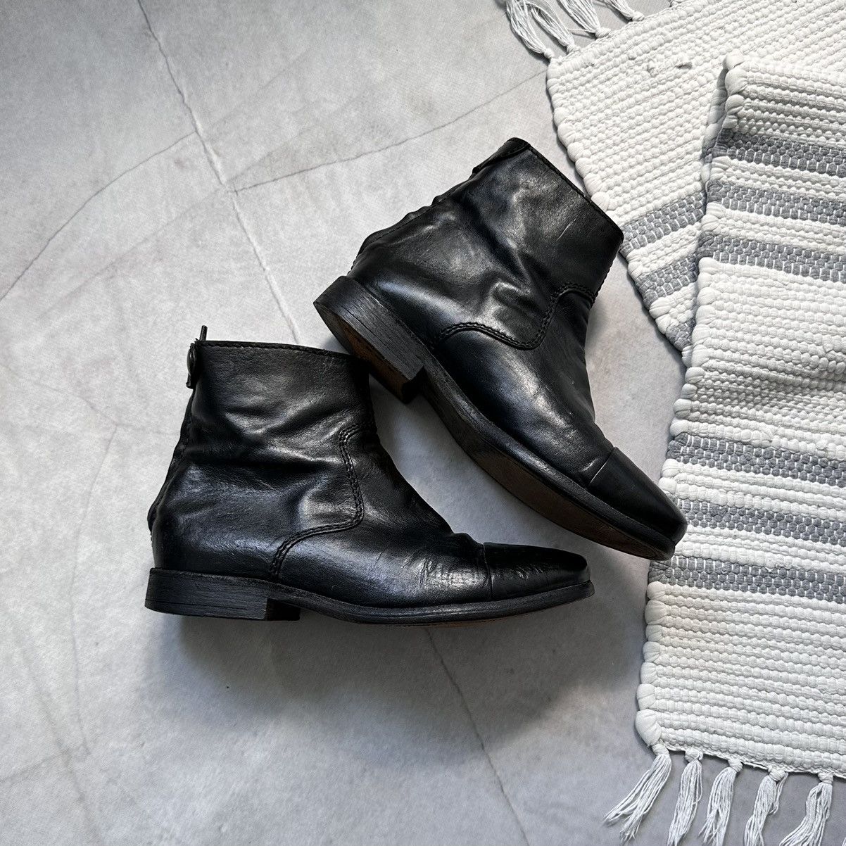 The Last Conspiracy RARE The Last Conspiracy Leather Ankle Boots Guidi Style Size US 7 / IT 37 - 1 Thumbnail