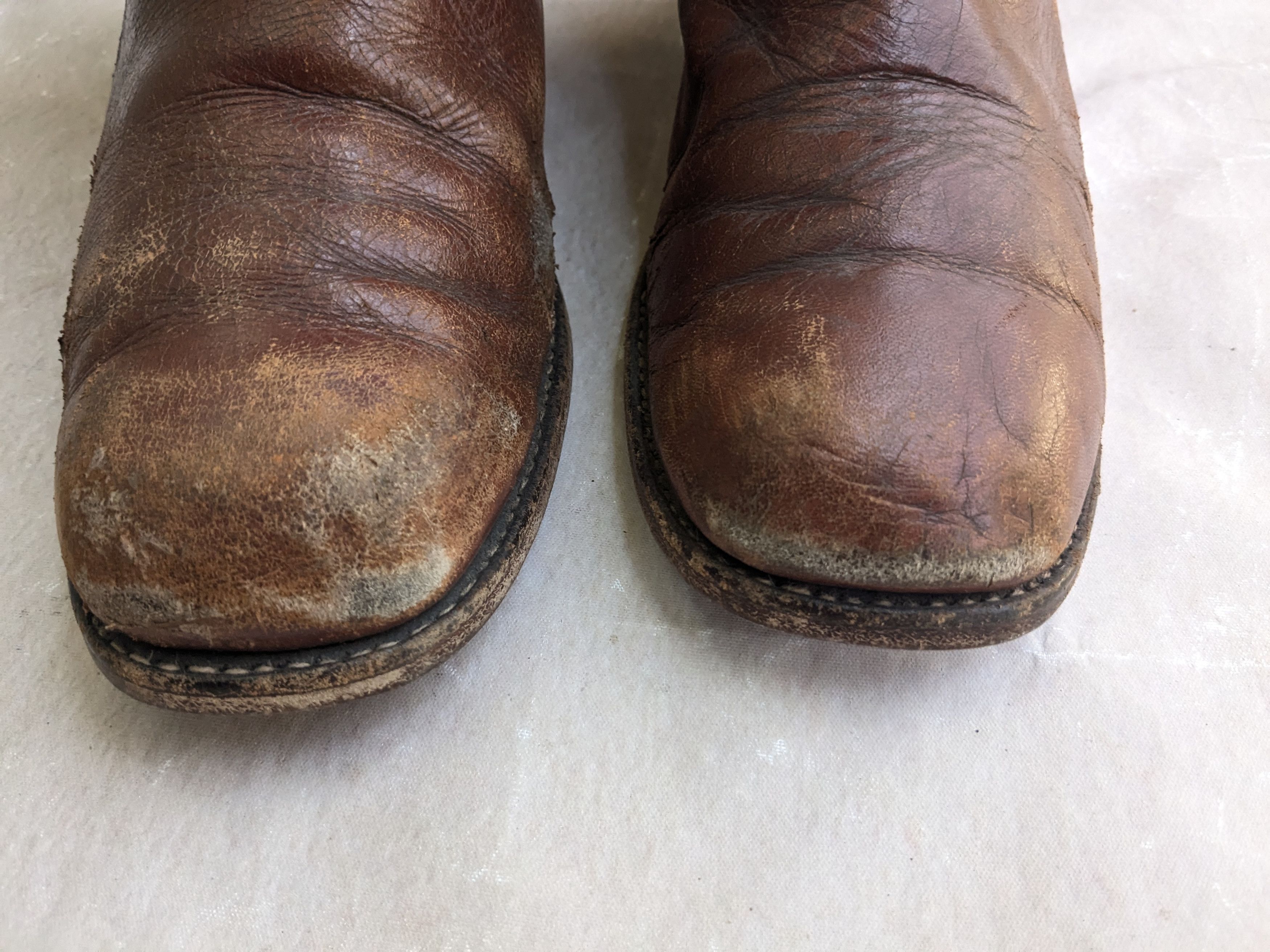 Frye Frye Campus Boots Brown Leather 9.5 M Motorcycle Biker Size US 9.5 / EU 42-43 - 2 Thumbnail
