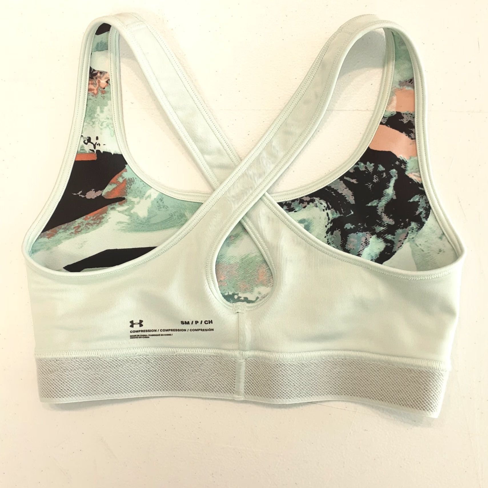 Under Armour Under Armour Compression Sports Bra Small No Padded Cups Multicolor Size ONE SIZE - 7 Thumbnail