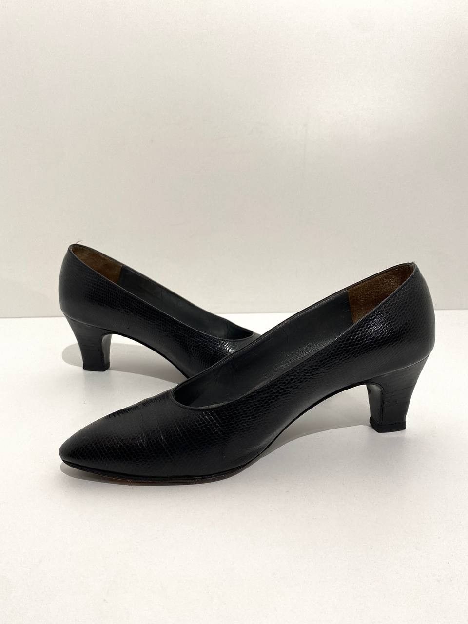 Dior Dior CD Leather Snake Printed Toe Black Heels Pumps Size US 9 / IT 39 - 8 Thumbnail
