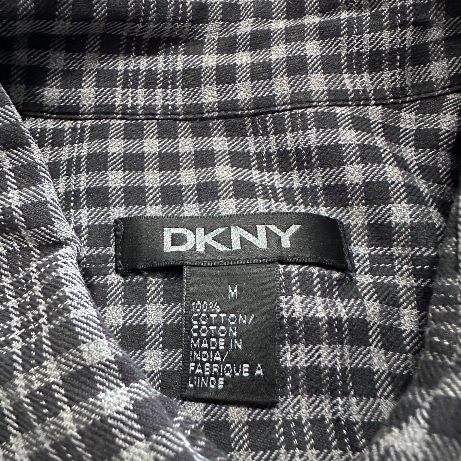 DKNY DKNY black plaid button down Size US M / EU 48-50 / 2 - 5 Thumbnail