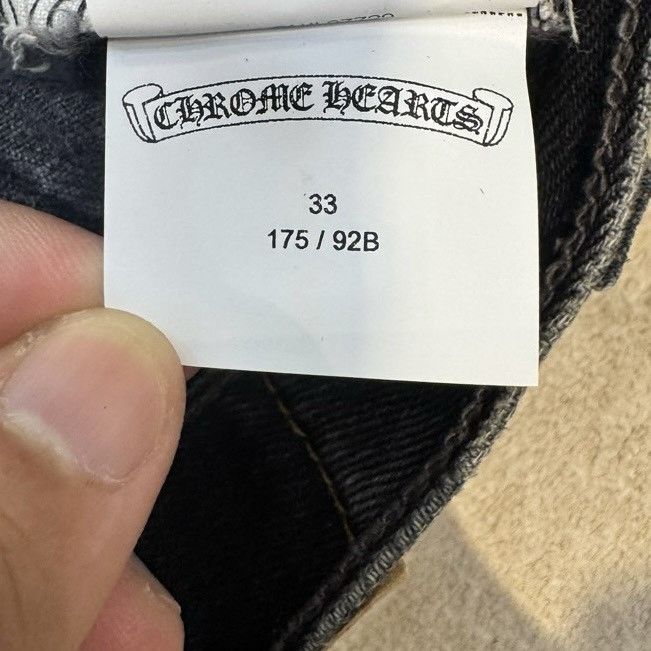 Chrome Hearts Chrome Hearts Black Denim Overpatched Vintage Jeans Size US 33 - 19 Thumbnail