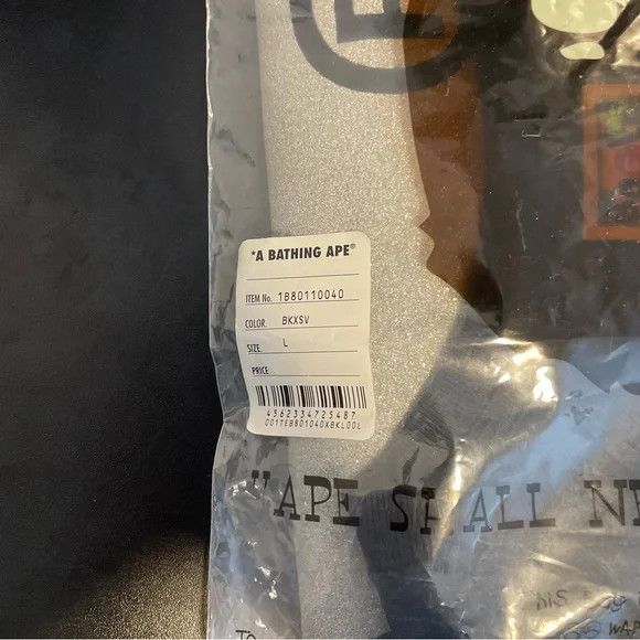 Bape Bape A Bathing Ape Big Ape Head Glitter Tee Black L Size US L / EU 52-54 / 3 - 8 Thumbnail