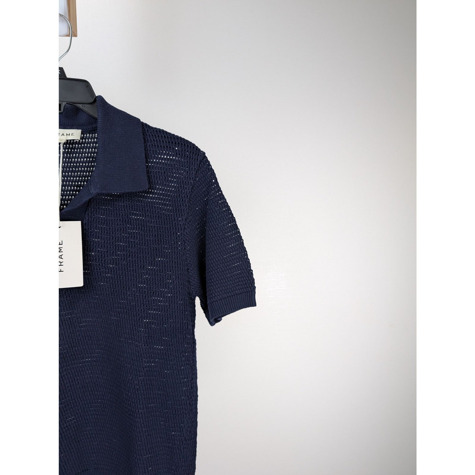Frame o1rshd1 CC20 Short Sleeve Sweater Polo Shirt in Navy Size US S / EU 44-46 / 1 - 4 Thumbnail