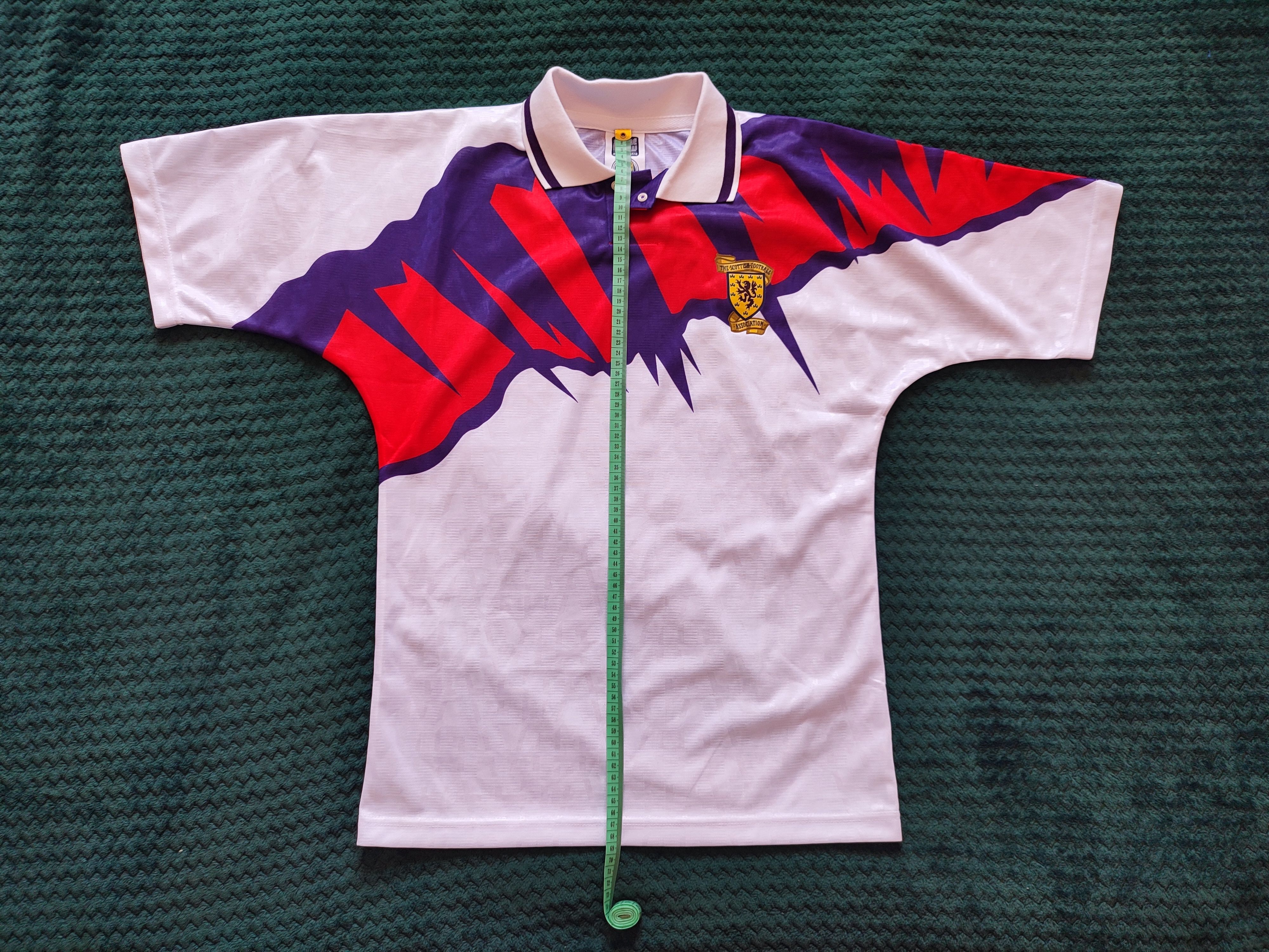 Other Scotland 1992 Away Score Draw Vintage Retro Soccer Jersey Size US S / EU 44-46 / 1 - 3 Thumbnail