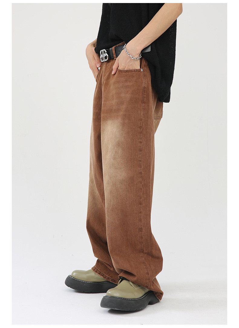 Japanese Brand × Jean Vintage Brown Washed Loose Straight Casual Jeans Size US 32 / EU 48 - 5 Thumbnail