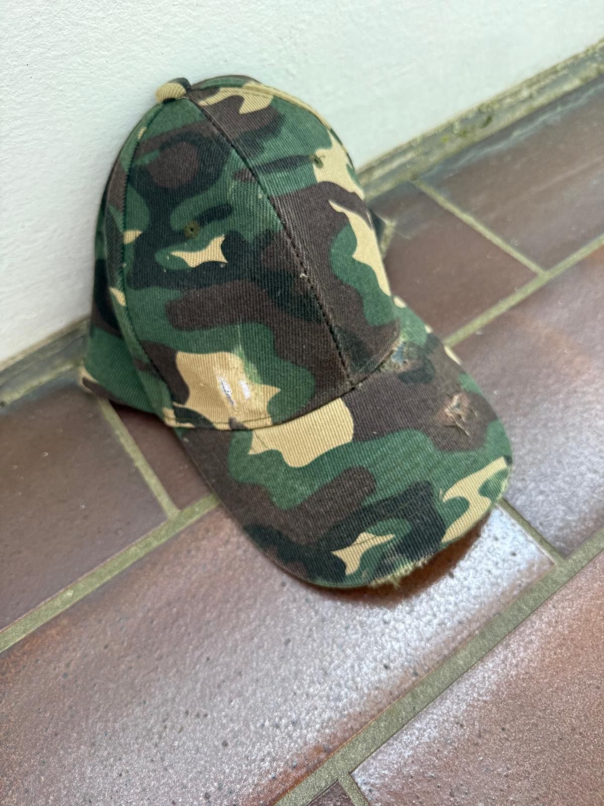 Vintage Distressed military cap Size ONE SIZE - 3 Thumbnail