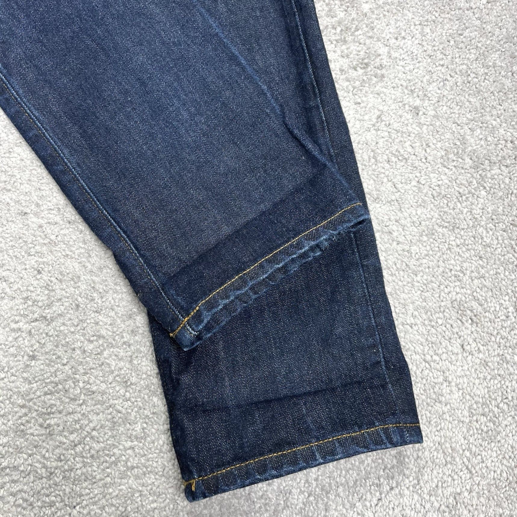 J.Crew VINTAGE J.CREW 770 Jeans Mens 30x34 Dark Blue Wash Kaihara Japanese Denim Cotton Dresswear Straight Size US 30 / EU 46 - 4 Thumbnail