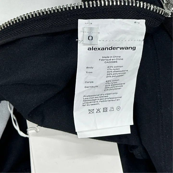 Alexander Wang Alexander Wang SS21 High Waist Logo Shorts - Size 22" - 3 Thumbnail