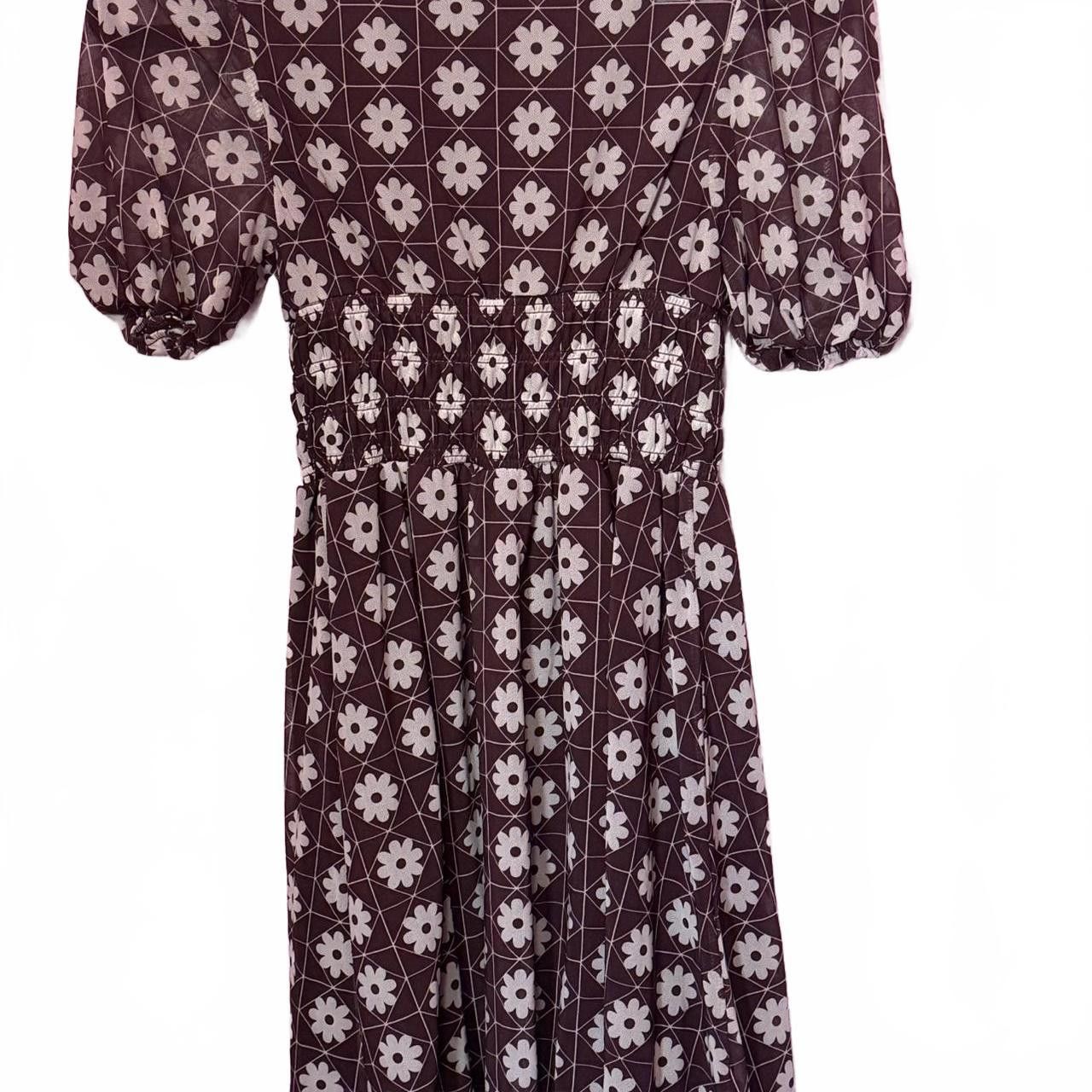 Designer Chic Vintage Floral Dress Size S / US 4 / IT 40 - 2 Thumbnail