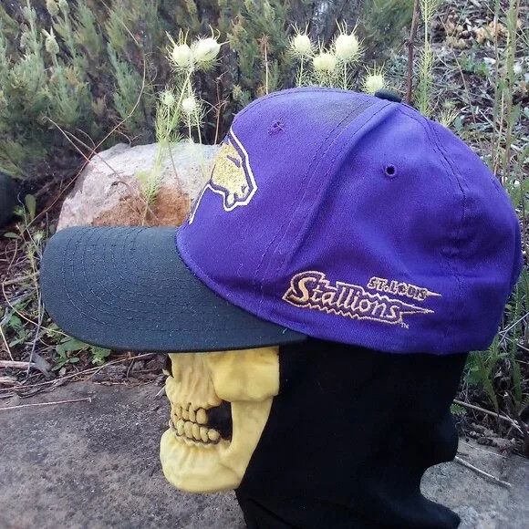 NFL × Starter × Vintage Vintage STARTER St. Louis Stallions Two Tone Snap Back Hat Size ONE SIZE - 2 Thumbnail
