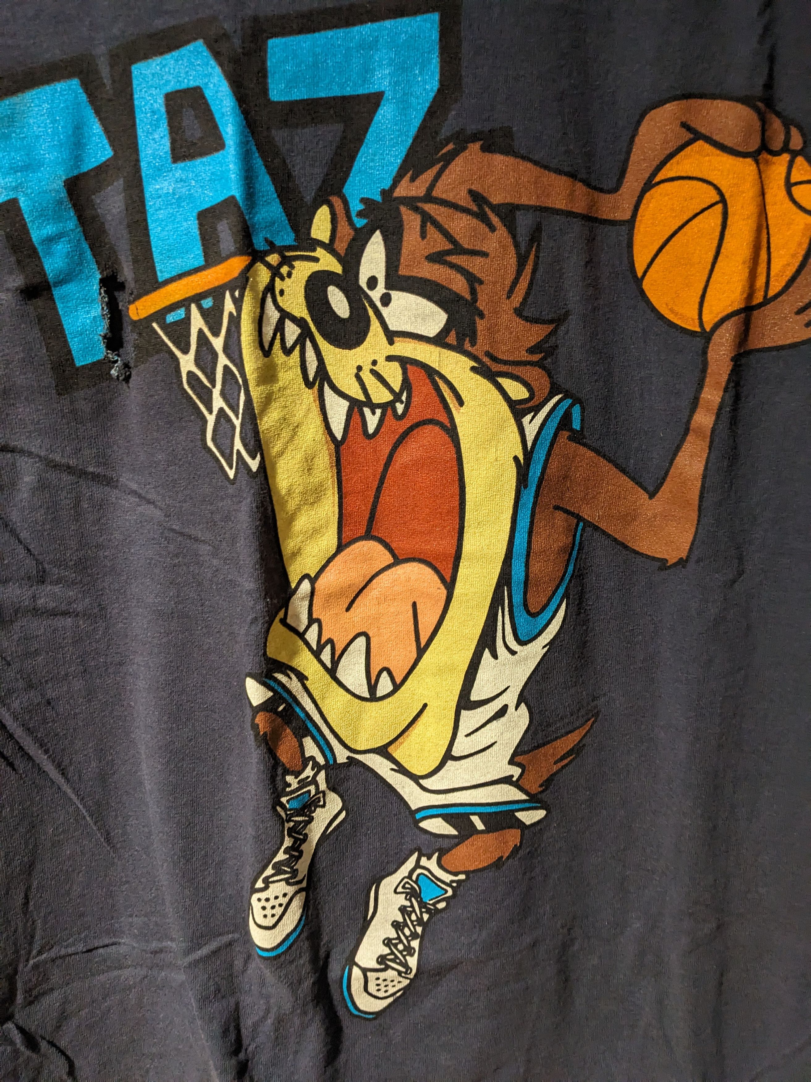 Cartoon Network × Vintage Vintage 1996 Taz Looney Tunes Basketball NBA Large T-Shirt Size US L / EU 52-54 / 3 - 2 Thumbnail