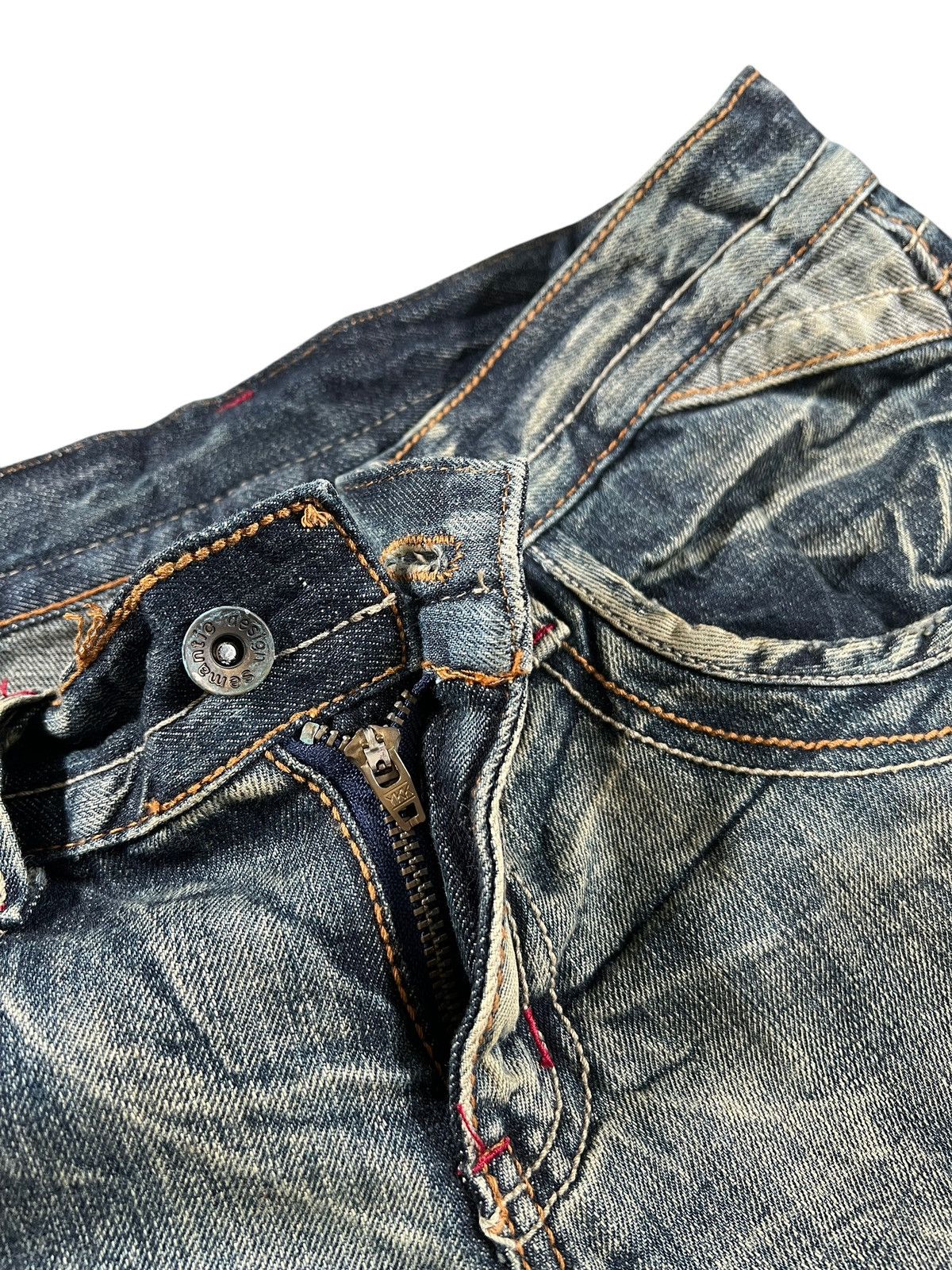 If Six Was Nine × Japanese Brand × semanticdesign Semantic Design Boot Cut Denim Size 32" / US 10 / IT 46 - 12 Thumbnail