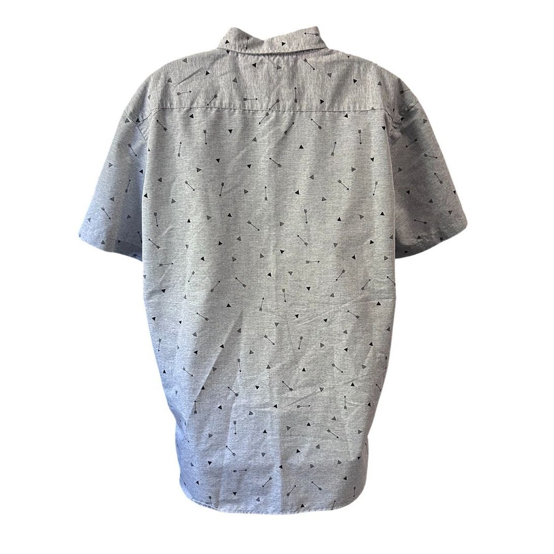 Molokai Surf Co. Molokai Surf Co Button Up Shirt Gray Short Sleeve | Mens XL Size US XL / EU 56 / 4 - 3 Thumbnail