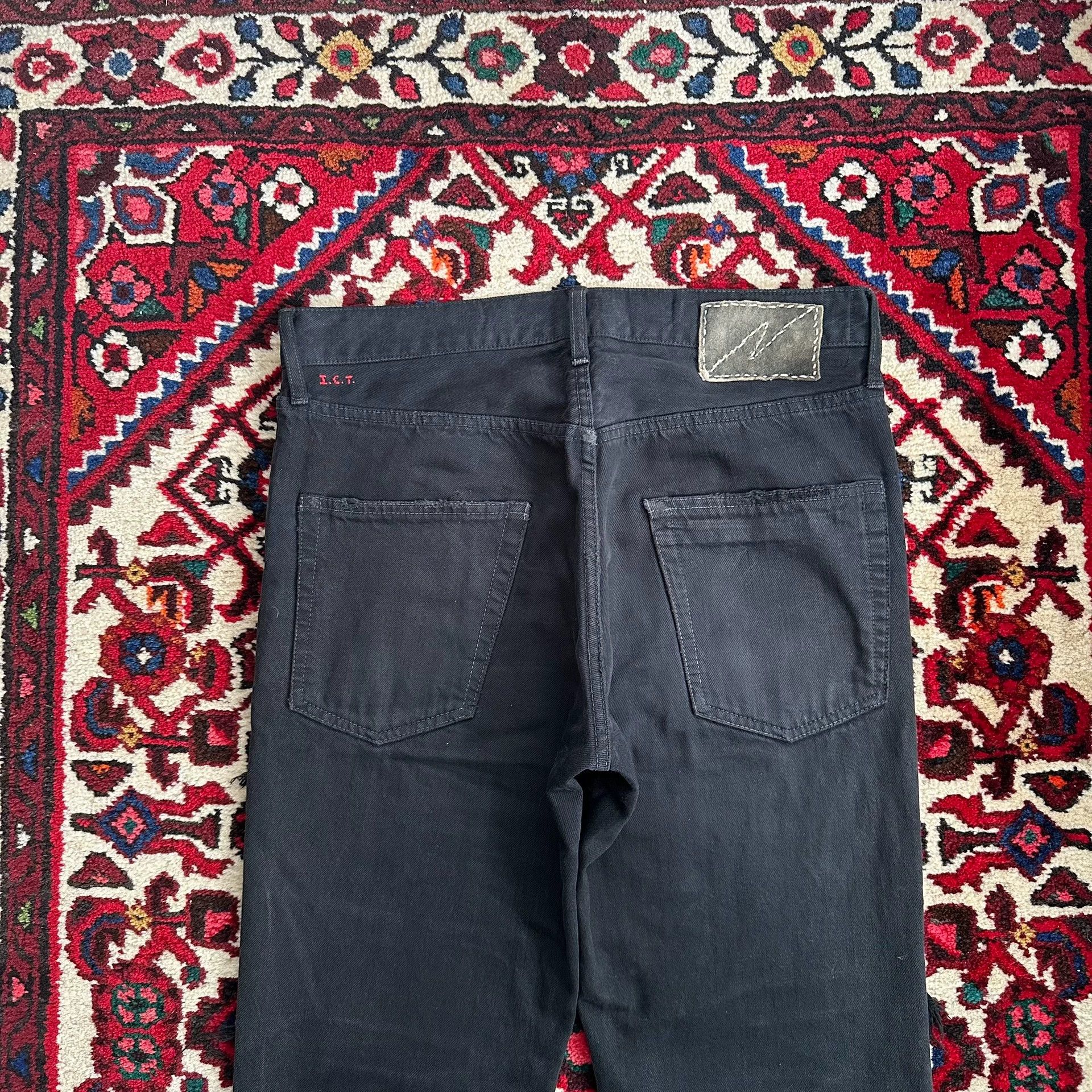 Visvim Visvim 19aw ICT 03D17 W32L30 Black Distressed Mud Dyed Jeans Size US 32 / EU 48 - 4 Thumbnail