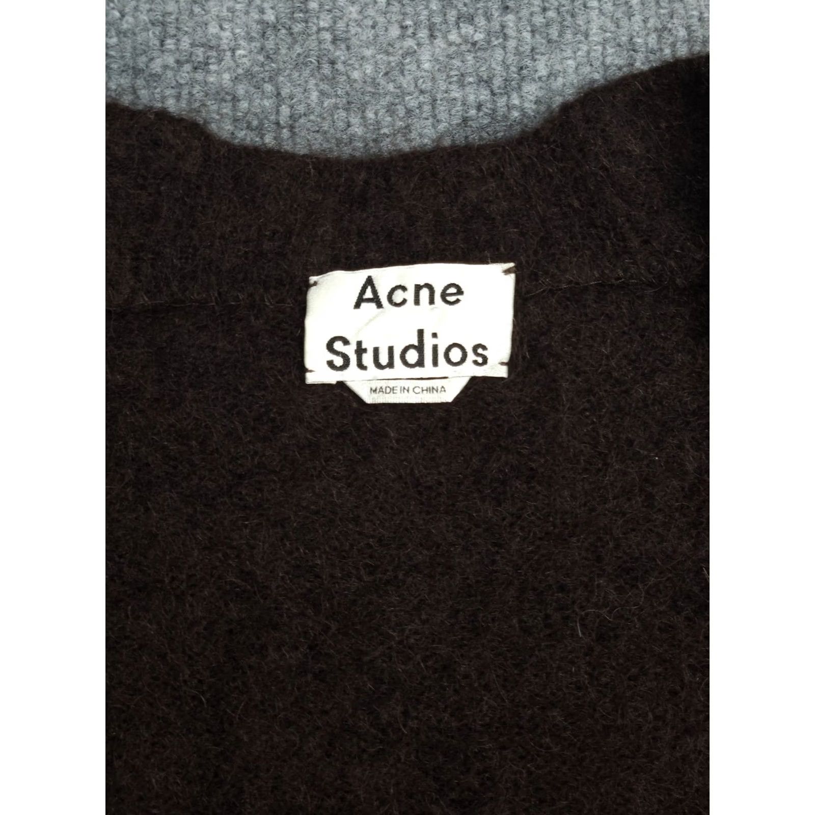 Acne Studios Acne Studios Raya SH Mohair Cardigan Women's Medium Brown Mohair Fuzzy Open Cardigan Women M Brown Open Sweater Size M / US 6-8 / IT 42-44 - 5 Thumbnail