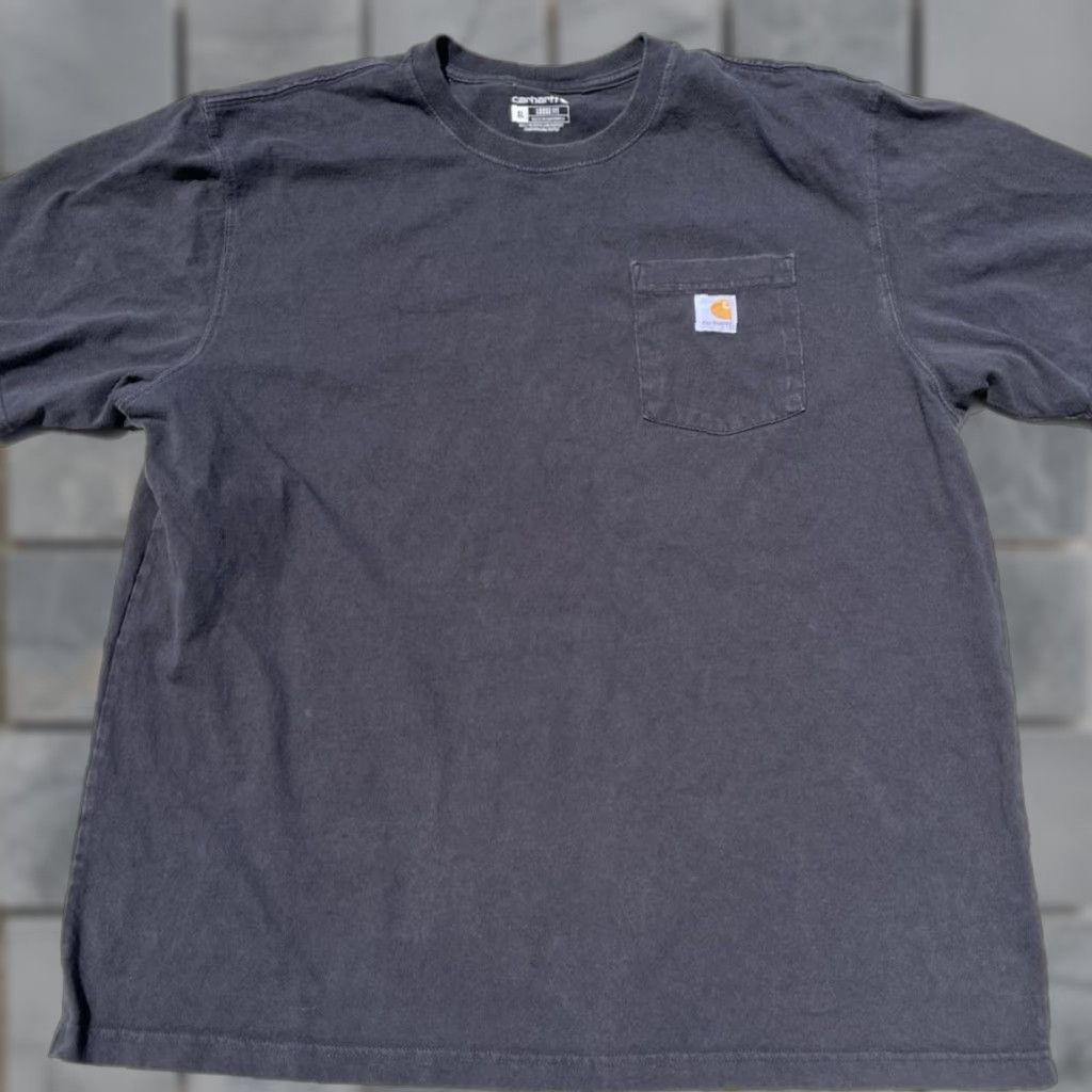 Carhartt Carhartt Men's T-Shirt XL Black Logo Pocket Crew Loose Cotton Workwear Street Size US XL / EU 56 / 4 - 1 Thumbnail