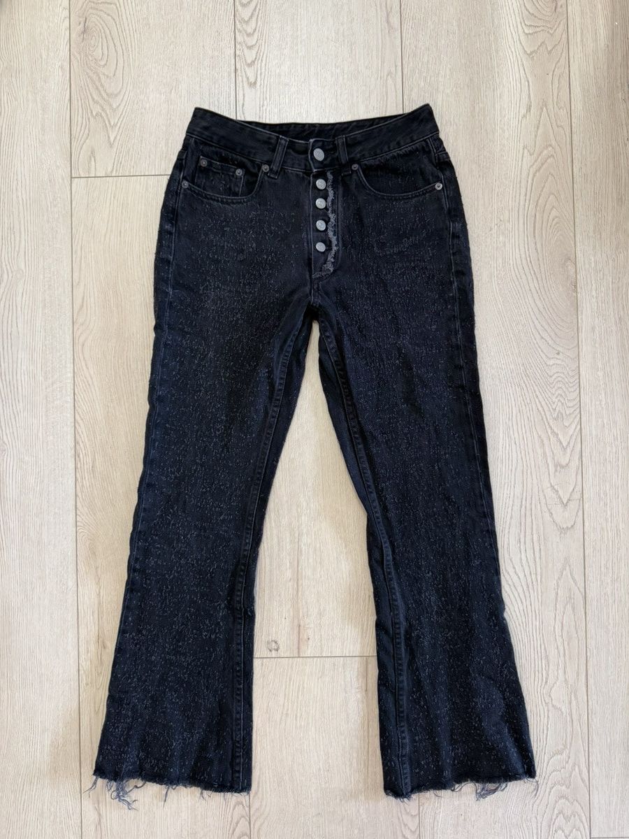 Maison Margiela Maison Margiela MM6 black distressed Denim Jeans Size 26" / US 2 / IT 38 - 1 Thumbnail