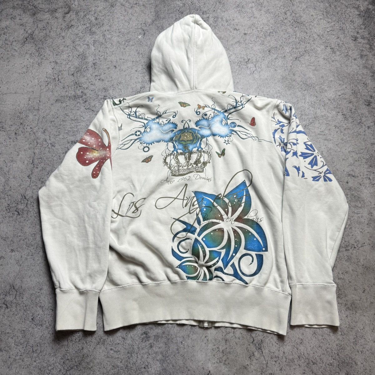 Japanese Brand Vintage Ed Hardy Style Hoodie Size US L / EU 52-54 / 3 - 2 Thumbnail