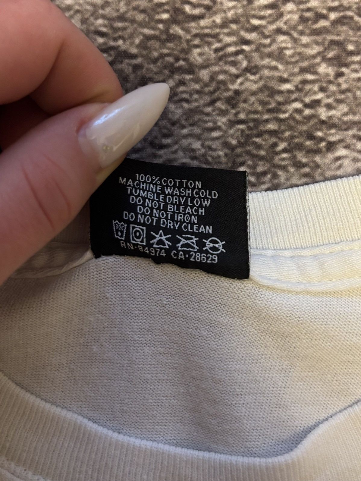 Stussy Cream White Stüssy Stussy T-shirt with black big logo Size US S / EU 44-46 / 1 - 4 Thumbnail