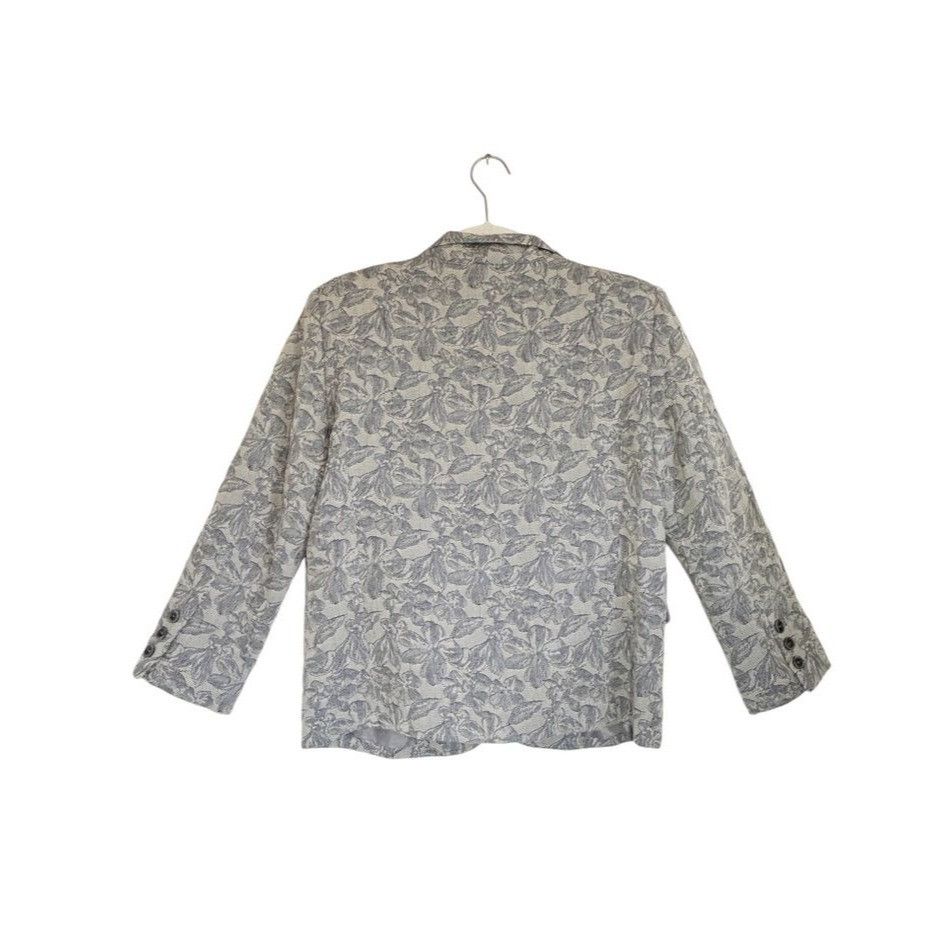 Other Jacket Society Women's Joy Floral Jacquard Jacket in Gray / Size M / US 6-8 / IT 42-44 - 3 Thumbnail