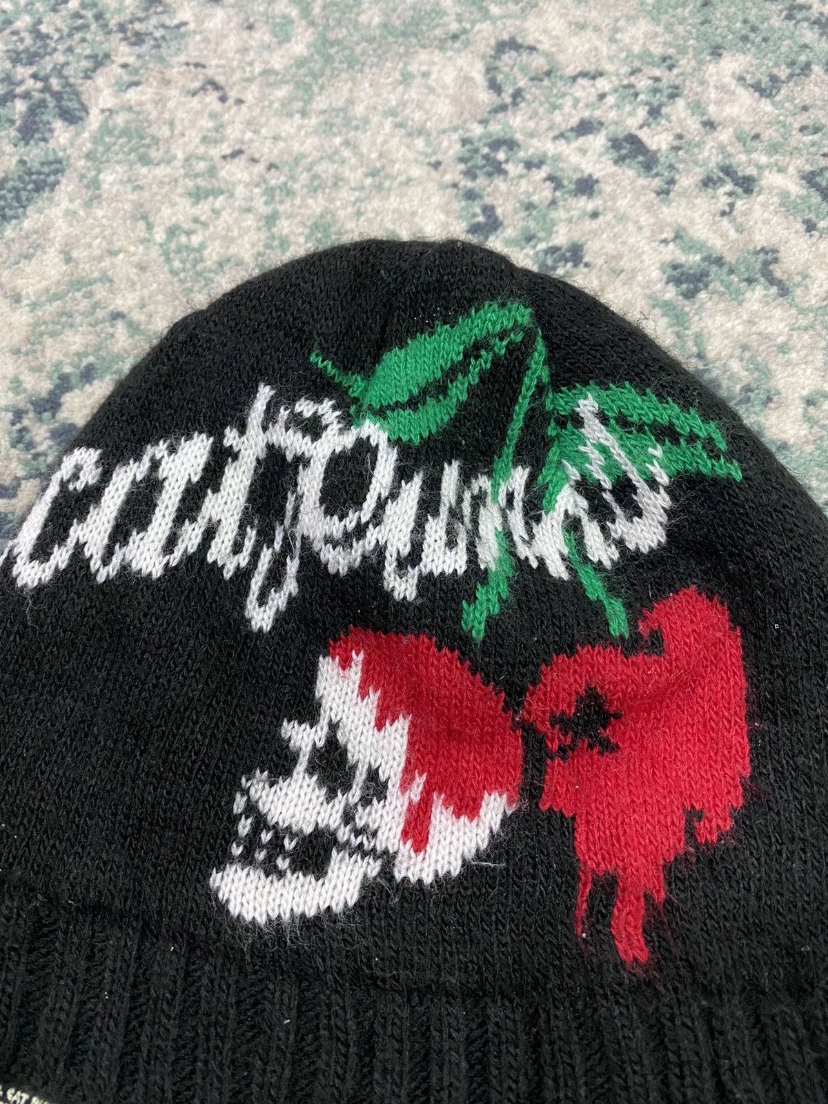 Japanese Brand Vintage Hell Cat Punk Beanie Hats Size ONE SIZE - 4 Thumbnail
