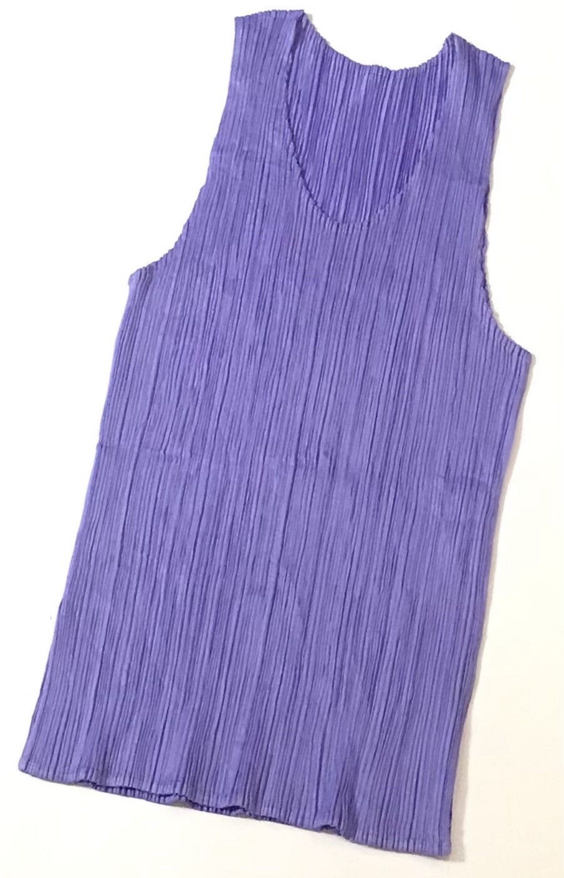 Issey Miyake Vintage issey miyake pleats please light purple tank top Size S / US 4 / IT 40 - 3 Thumbnail