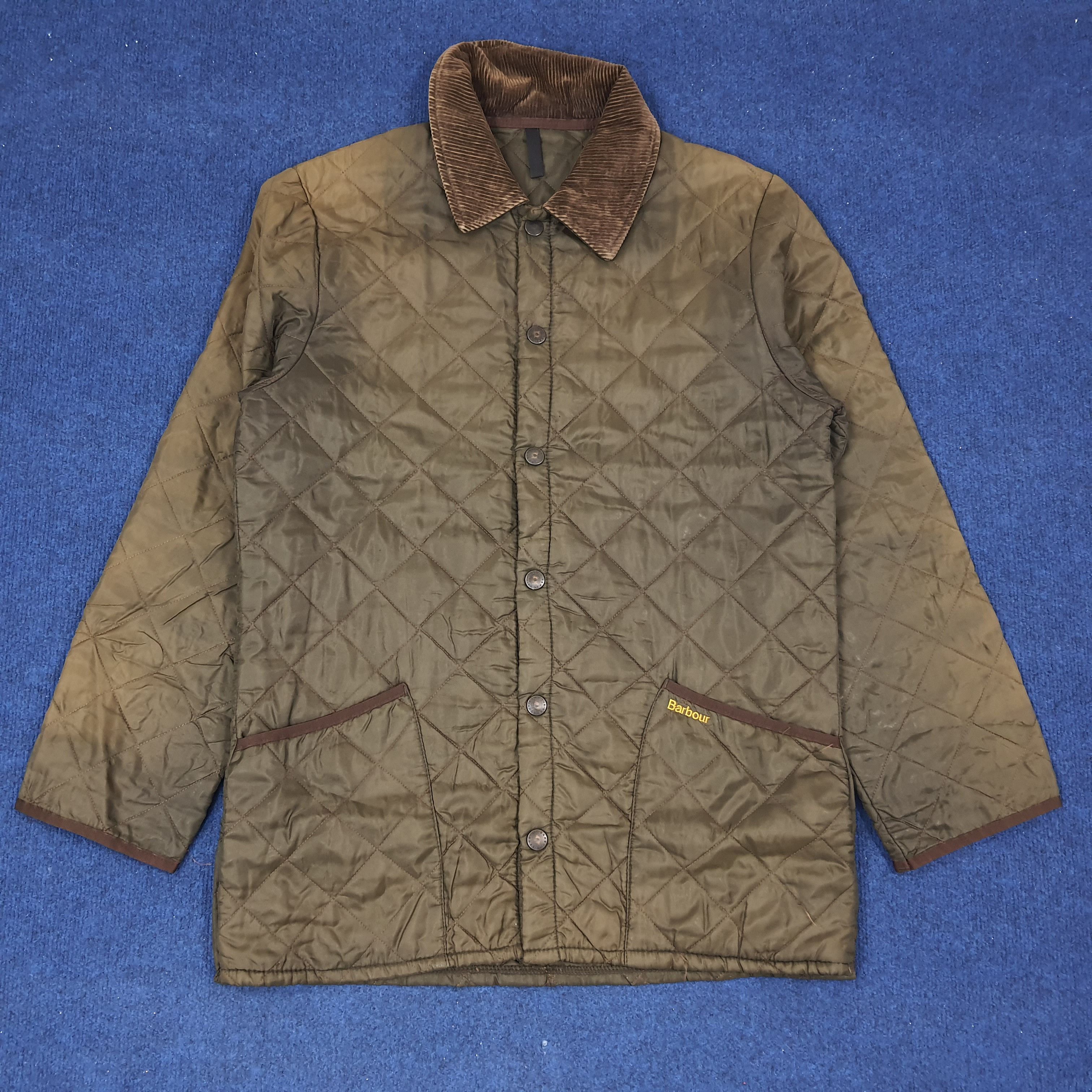 Barbour × Vintage Vintage Barbour Liddesdale Corduroy Collar Jacket C231N17 Size US M / EU 48-50 / 2 - 1 Thumbnail