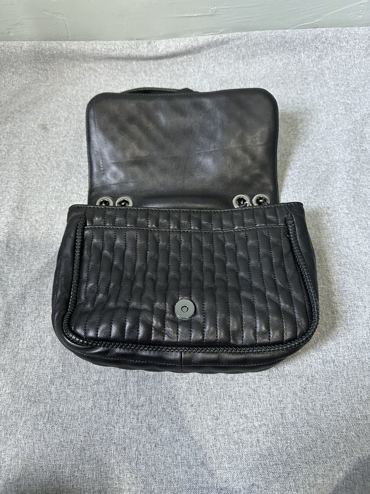 Longchamp Longchamp - Black Amazone Quilted Leather Chain Strap Bag Size ONE SIZE - 3 Thumbnail