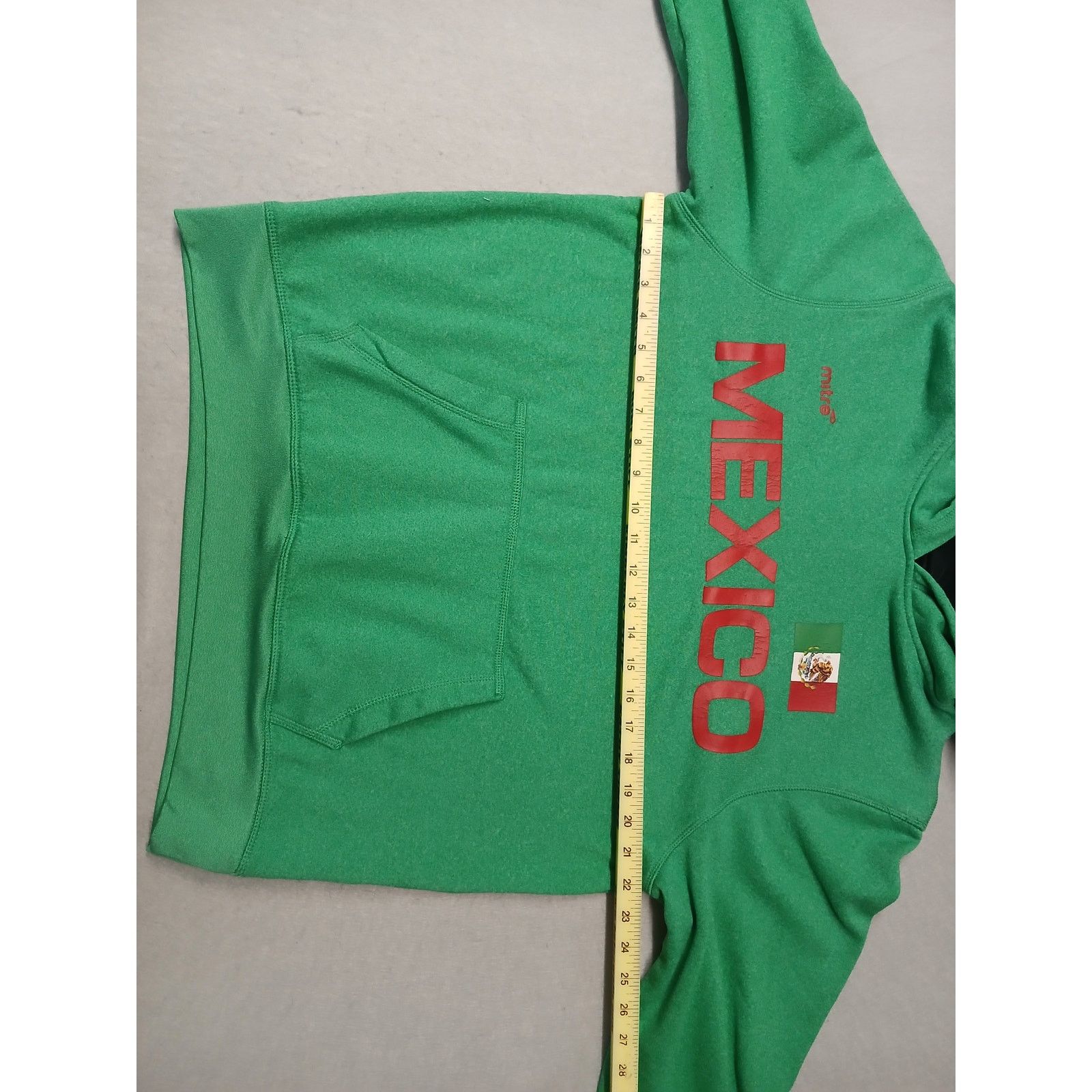 Other Mitre (Faded Size) Men's Green Mexico Hoodie Pullover Size US L / EU 52-54 / 3 - 8 Thumbnail