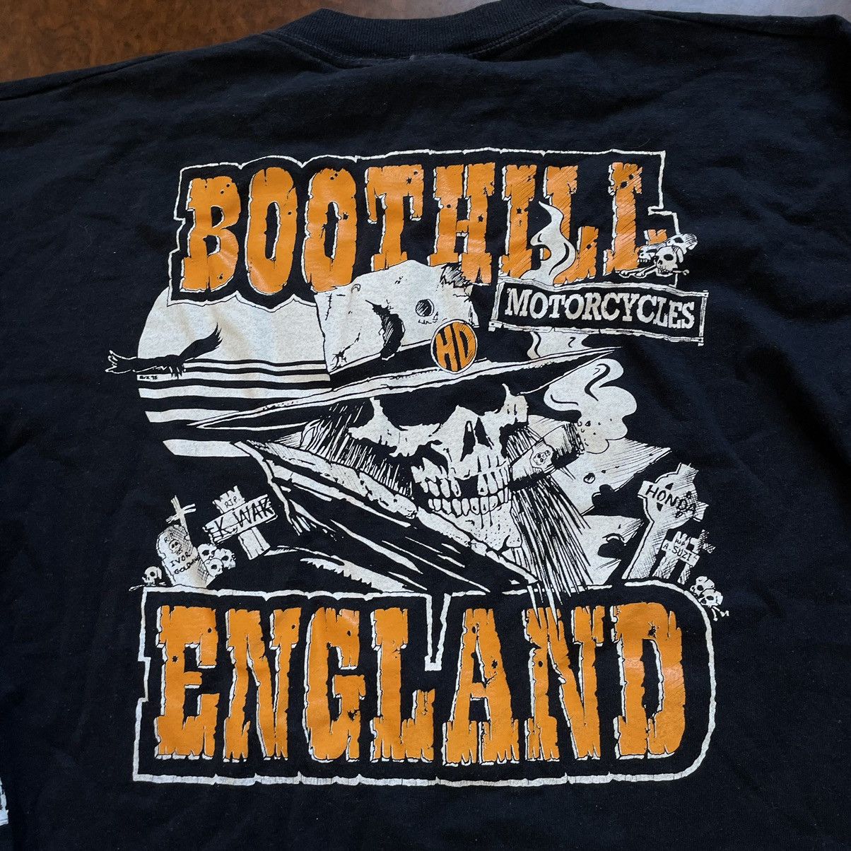 Harley Davidson × Vintage VINTAGE BOOT HILL SALOON fire choppers TEE SHIRT longsleeve Size US M / EU 48-50 / 2 - 3 Thumbnail