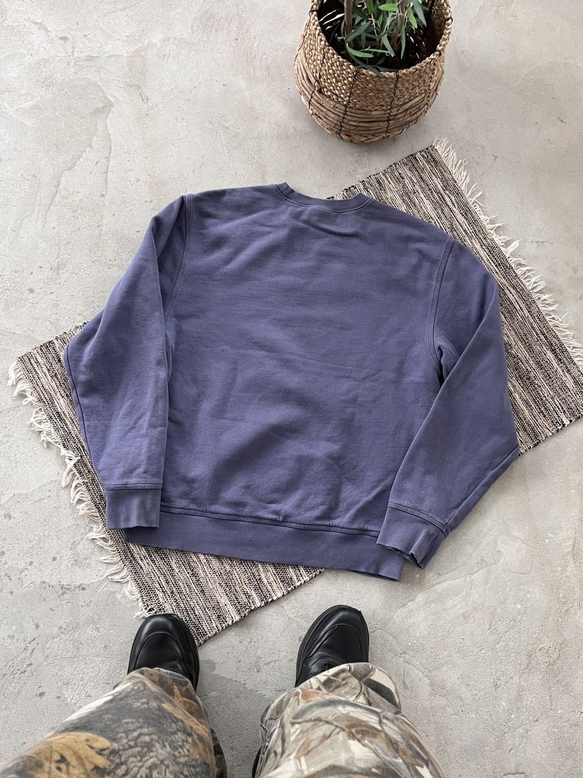 Carhartt Wip Vintage Carhartt Faded Blank Purple Workwear Sweatshirt Y2K Size US L / EU 52-54 / 3 - 2 Thumbnail