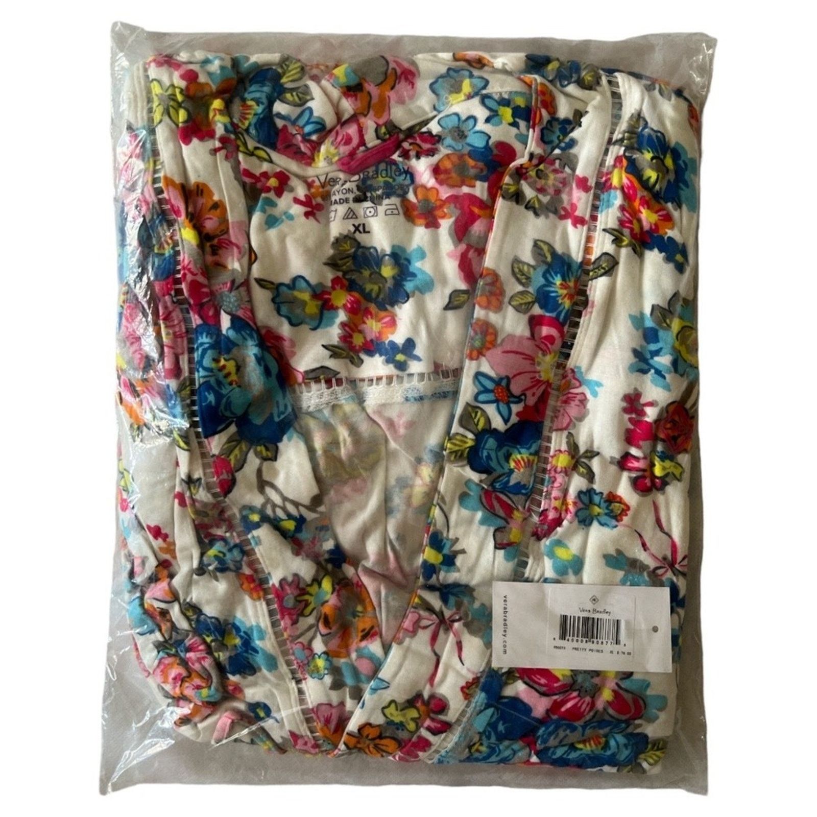 Vera Bradley VERA BRADLEY Pretty Posies Heather Wrap Robe w/ Tags, XL Size ONE SIZE - 6 Thumbnail