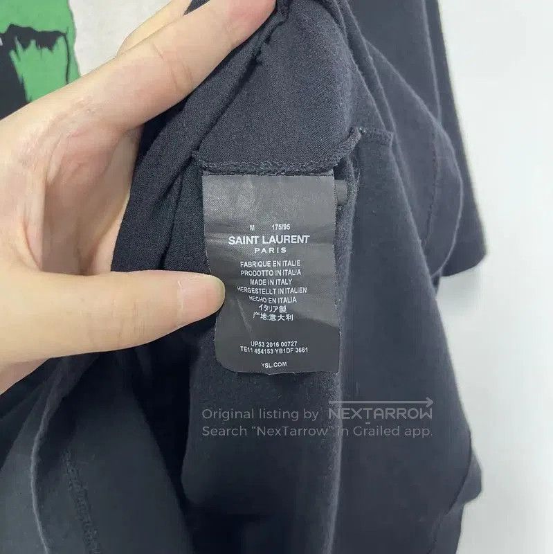 Yves Saint Laurent YSL Black Cotton Graphic Short Sleeve T-Shirt . Size M / US 6-8 / IT 42-44 - 4 Thumbnail