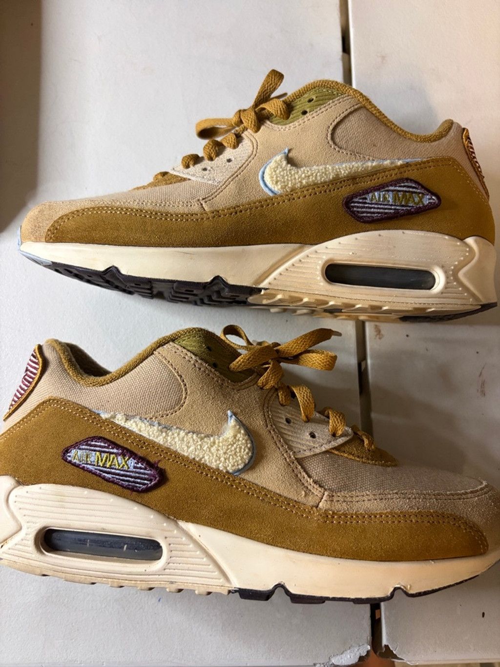 Nike Nike Air Max 90 Varsity Pack Muted Bronze| EUC | Sz 8.5M/10W Size US 8.5 / EU 41-42 - 6 Thumbnail