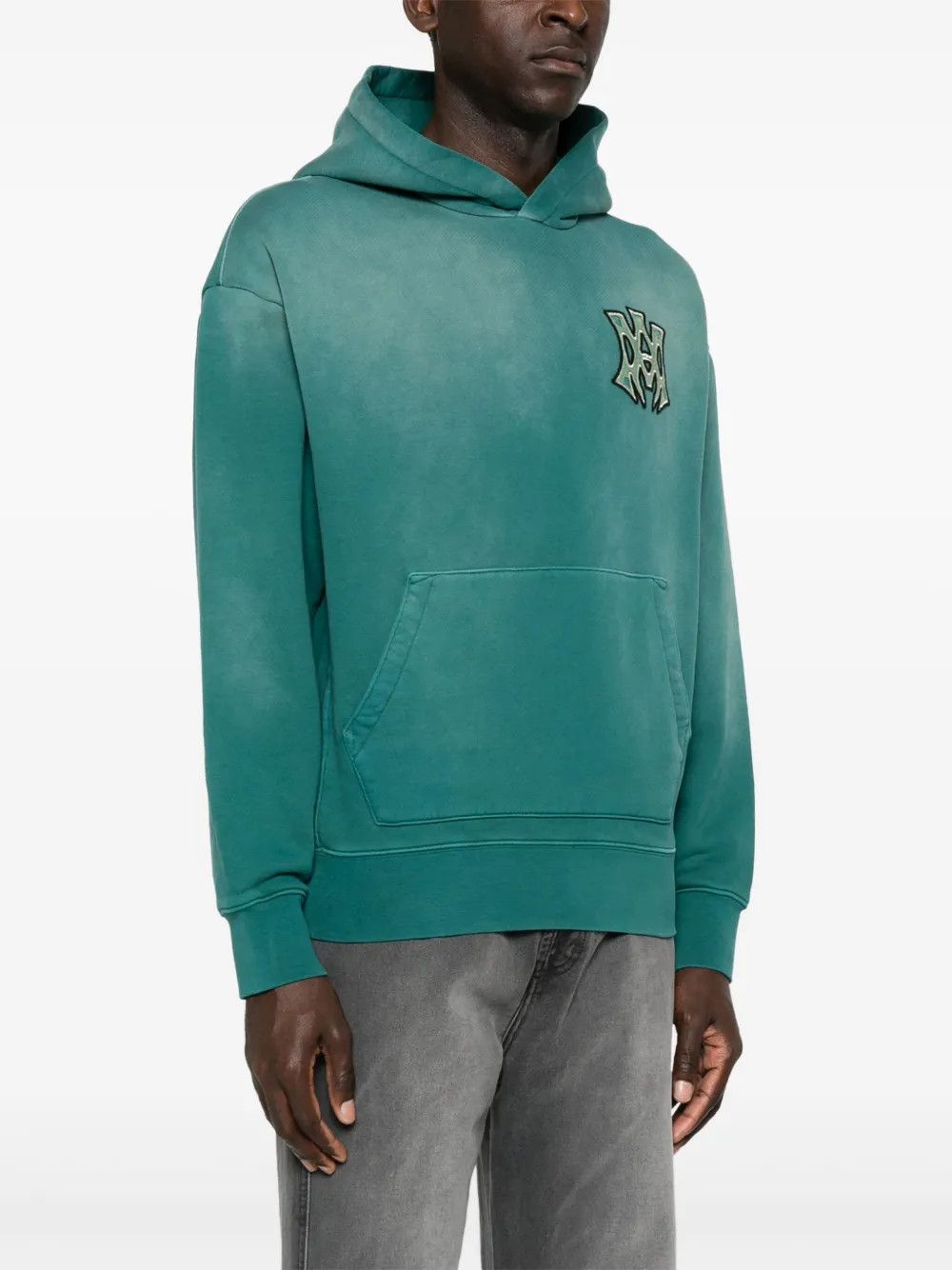 Amiri o1h1sh10525 Ma Hollywood Hoodie in Teal Green Size US XS / EU 42 / 0 - 3 Thumbnail