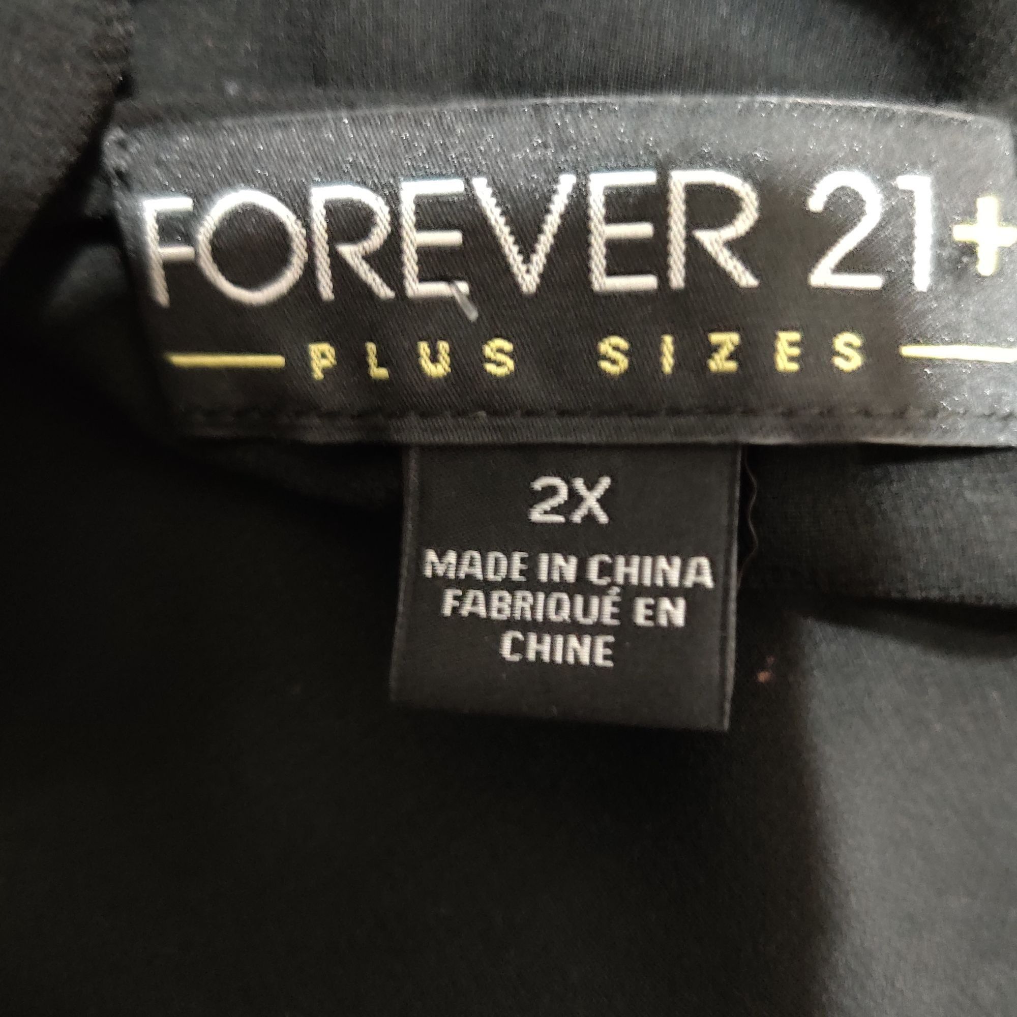 Other Forever 21+ 2X Black Sheer Dolman Sleeve Plus Size Tunic Top Size XXL / US 16-18 / IT 52-54 - 5 Thumbnail