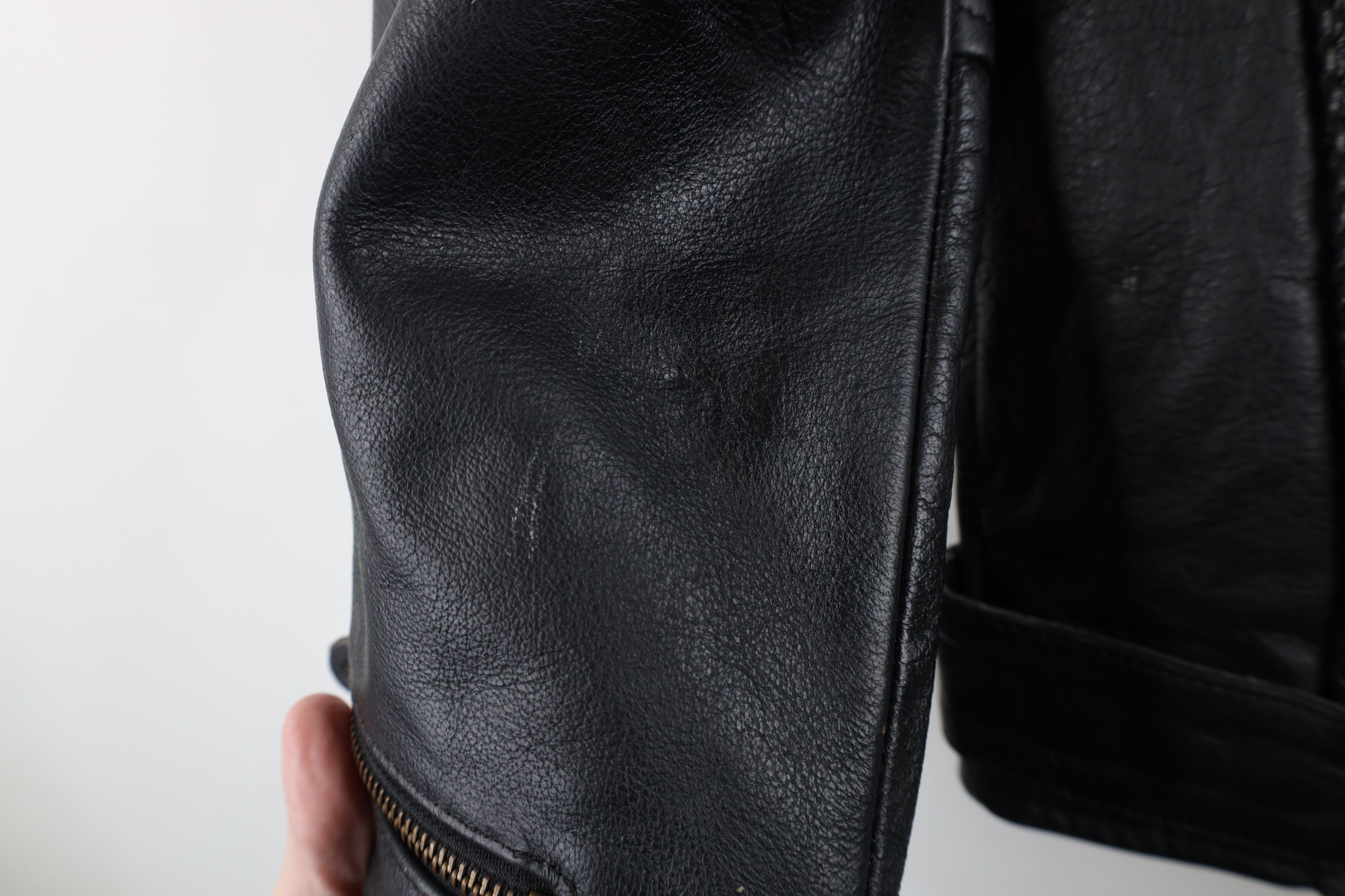 Vintage Vintage 90s Streetwear Braided Leather Motorcycle Jacket Size US M / EU 48-50 / 2 - 6 Thumbnail