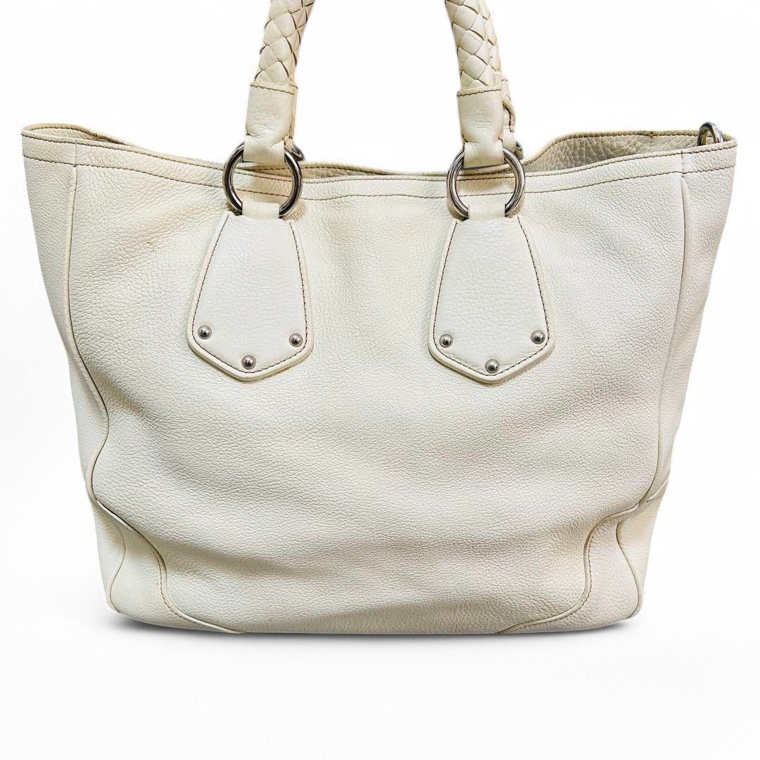 Prada Prada - Shoulder Bag Handbag White Nappa Leather Gold Size ONE SIZE - 3 Thumbnail