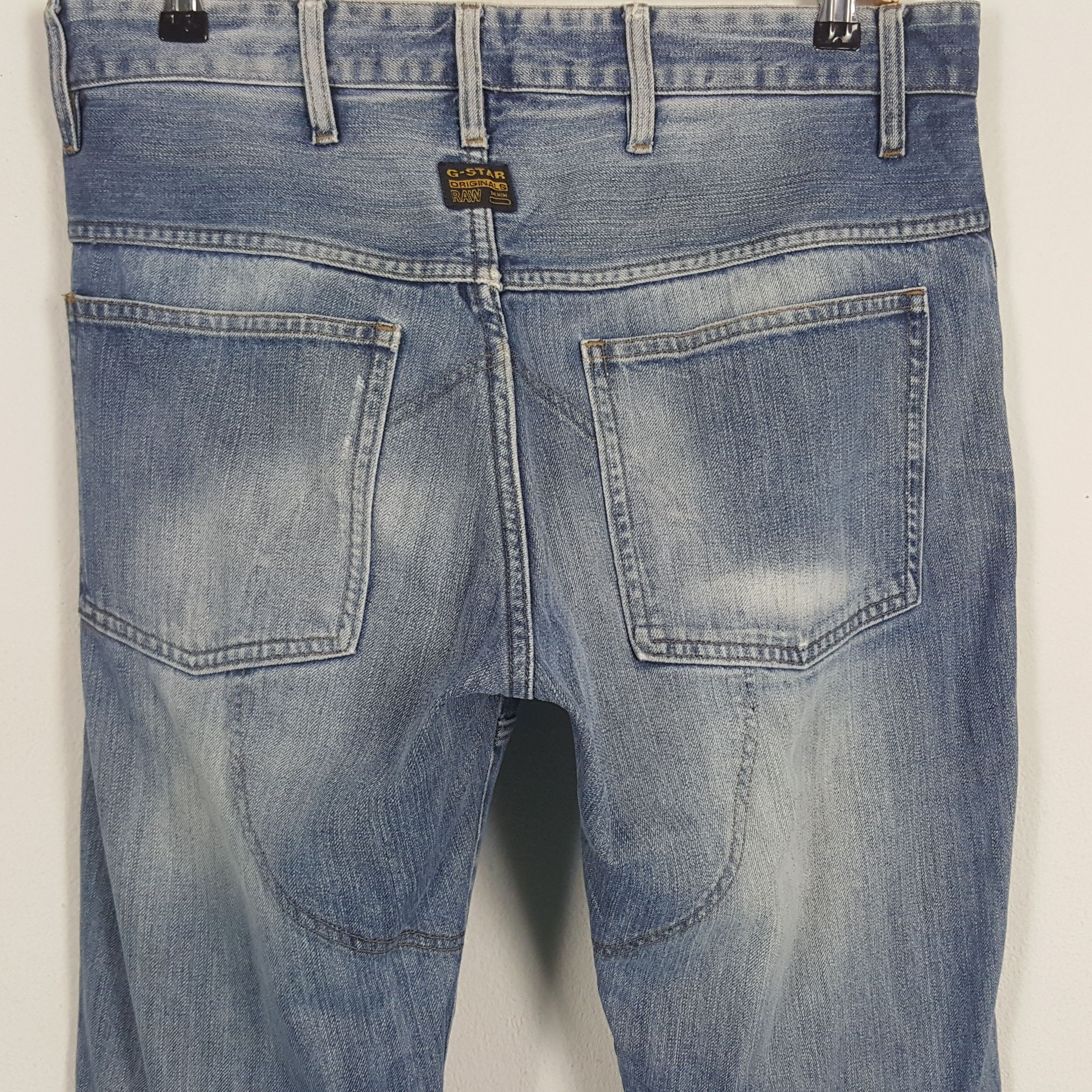 G-Star × Vintage Vintage G-Star Raw Japanese Brand Bikers Style Denim Jeans Size US 34 / EU 50 - 5 Thumbnail